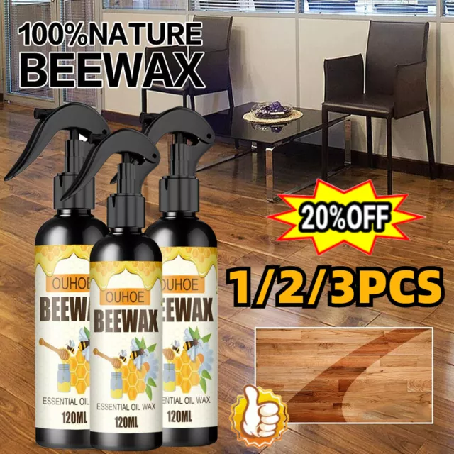 Natural Micro-Molecularized Beeswax Spray, Furniture Polish and Cleaner for  Wood