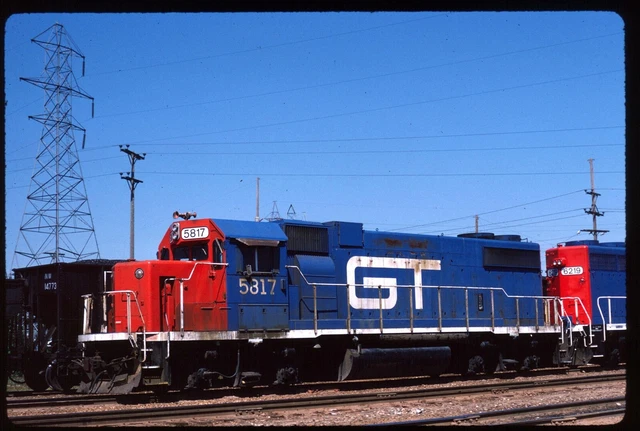 Original Schienenrutsche - GTW Grand Trunk Western 5817 Battle Creek 9-4-1987