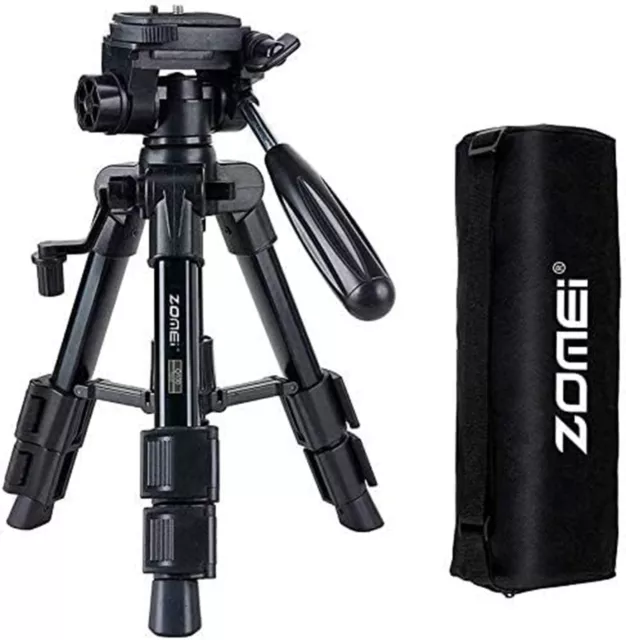 Camera,Zomei Travel Table Tripod with 3-Way Pan/Tilt Head 1/4 inches Quick Relea