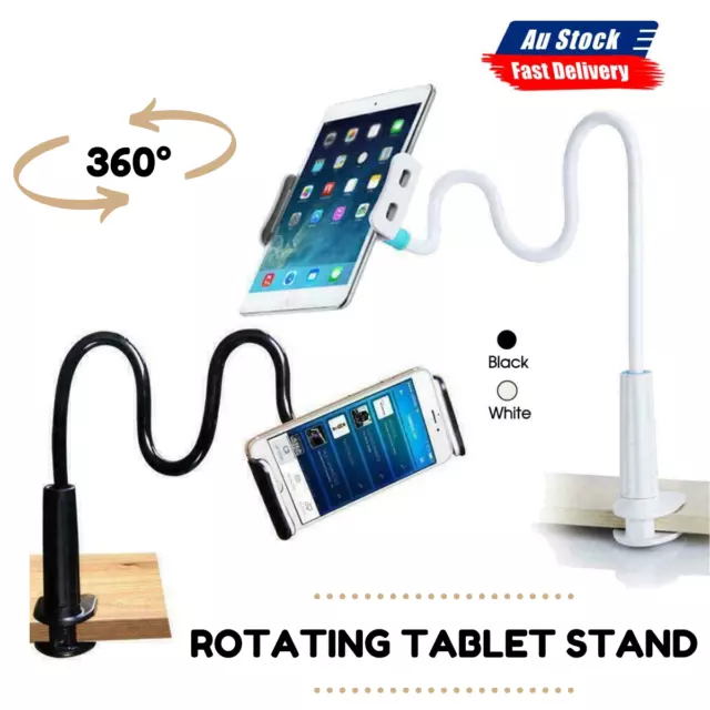 360°Rotating Tablet Stand Holder Lazy Bed Desk Mount For iPad Air iPhone Samsung