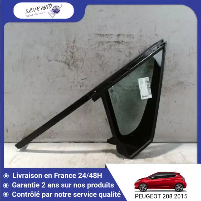 🇫🇷  Glace Fixe Porte Avd Peugeot 208 ♻️ 9801475980