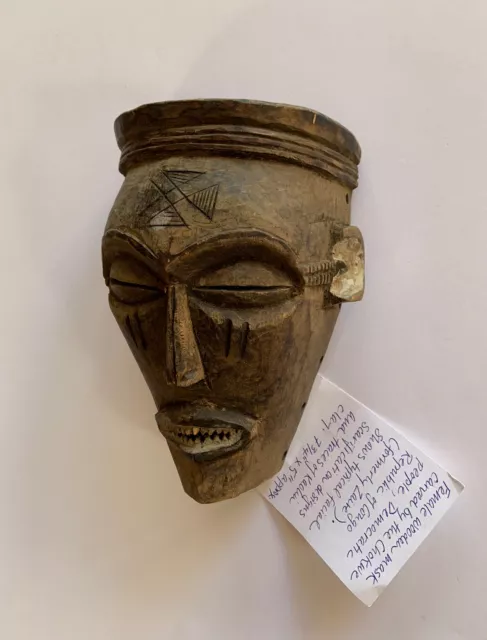 Chokwe Wood Mask Female Democratic Republic of Congo African Art Carved