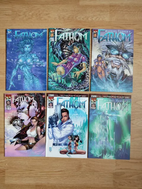 Collection Of 6 Fathom Comics Issues 9 - 14 Image Vf/Nm Free P&P