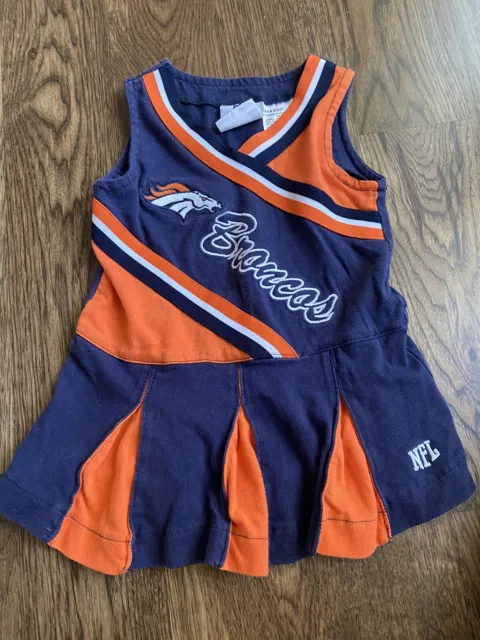 Denver Broncos NFL Team Apparel Infant Cheerleading Outfit Size 18 mo - 099