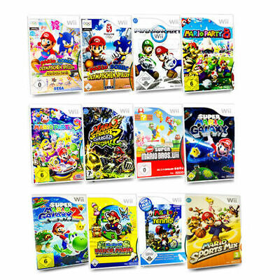 Wii Mario Jeu Mario & Sonic Mario Kart Groupe de Mario 8 9 Neuf Super Mario Bros