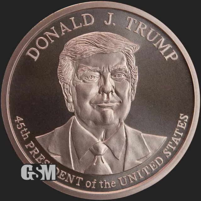 Donald Trump 2020 1 oz .999 Copper BU coin 45th President commemorative New MAGA