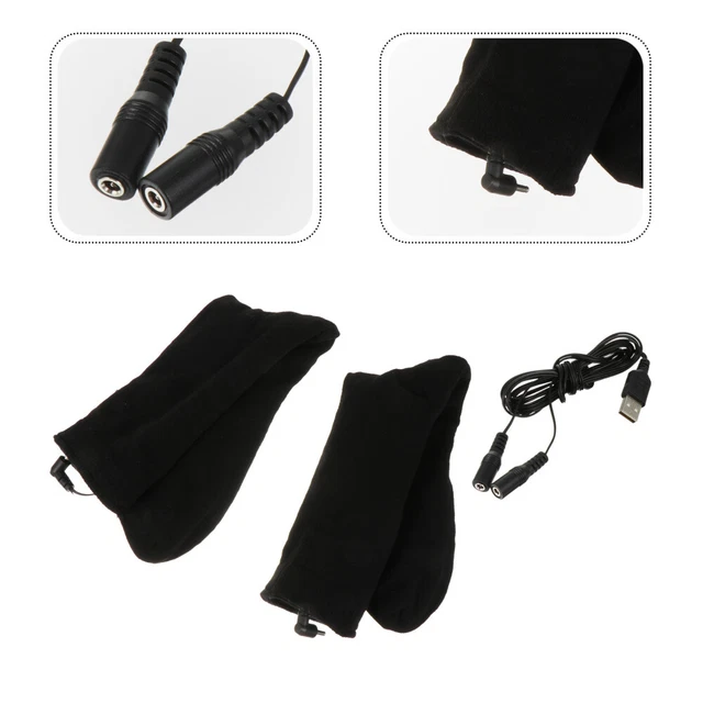 Heated Socks Electric Cotton Man USB Insulated Sox Men Heating Winter