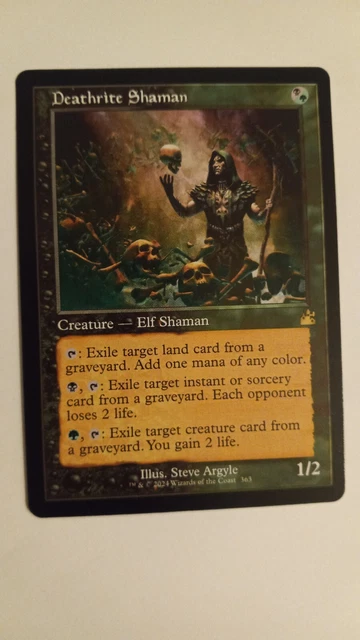 DEATHRITE SHAMAN RETRO NM/M Magic the Gathering Ravnica Remastered MTG ...