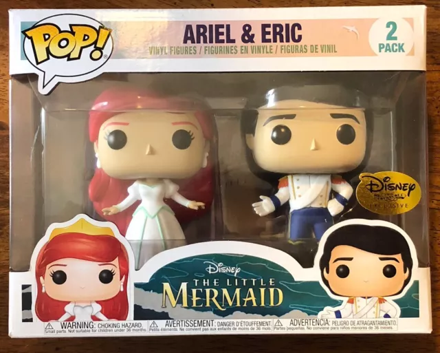 DISNEY LITTLE SIRMAID Ariel Eric Mariage Funko Pop Ensemble De 2