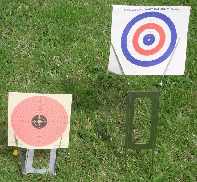 FIELD ZEROING AIR gun rifle pistol Target Holder folds up For 177 22 4