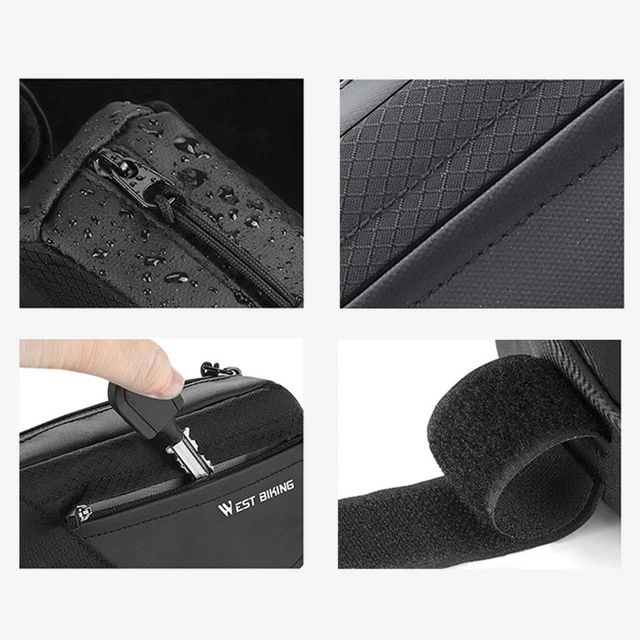 COMPACT AND LIGHTWEIGHT Bicycle Top Tube Chartered Bag for Effortless ...