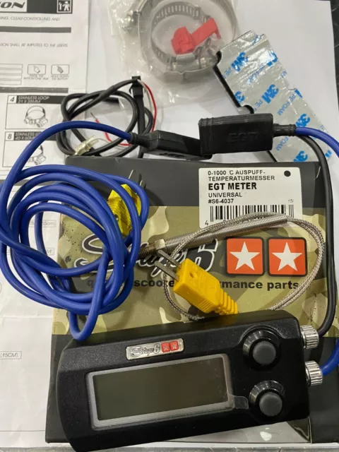 S64037 Misuratore Temperatura Di Scarico Universale Da 100 A 1200°C Retroillumin