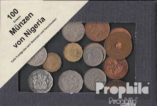 Münzen Nigeria 100 Gramm Münzkiloware