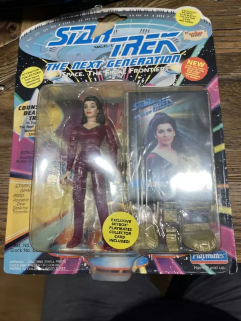 1993 Playmates Toys Star Trek The Next Generation Counselor Deanna Troi Figure