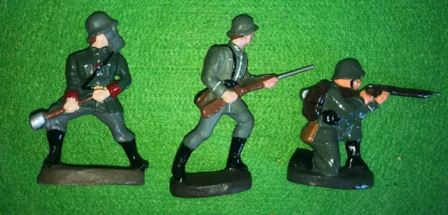 41912  Durolin Ww2 1940 Allemagne Wehrmacht 3 Figurines Composition
