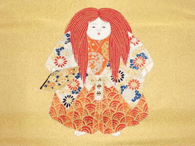 6313238: Japanese Kimono / Antique Fukusa / Tsuzure / Woven Kabuki Actor