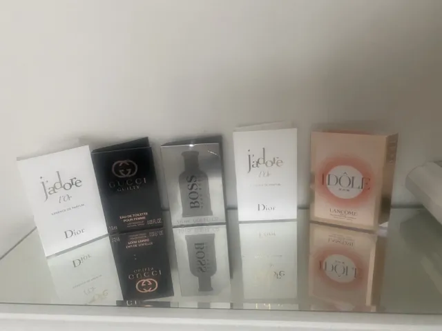 Joblot 5 High End Designer Perfume Samples Gucci Christian Dior Lancôme New