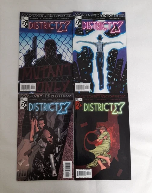 Marvel Knights: District X Comic Bundle x 4 Issues #3, #4, #5, #6 (2004)