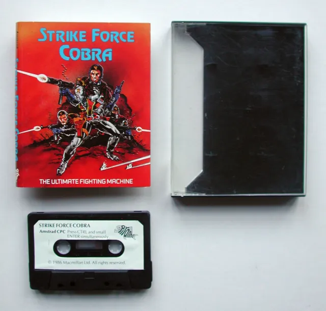 Vintage Amstrad Spiel Amstrad Spiele Amstrad Strike Force Cobra Spiel