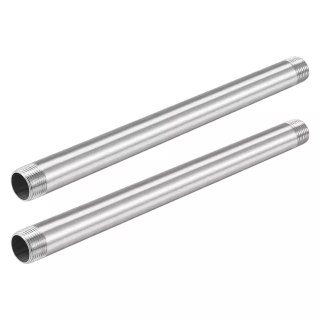 Acier Inox Tuyau Raccord G3/4 Filetage Mâle 250mm Coupleur pour Prolonge 2 set