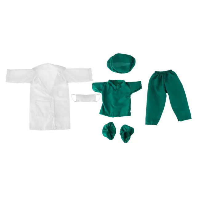 7 pz abiti da cucito per bambola infermiera medico per bambine 18 pollici