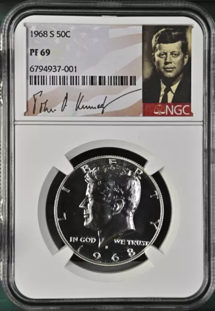 1968 S Kennedy Half Dollar NGC PF69