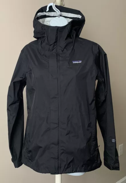 Patagonia H2no Torrentshell Black Waterproof Rain Jacket Women's Size M