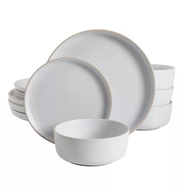 Everyday Essential White Dinnerware Set, 12-Piece Set