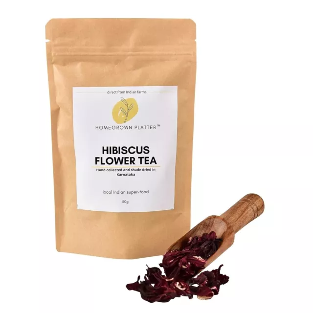 Homegrown Platter Hibiskusblütenblätter lose 50g Kostenloser Versand weltweit