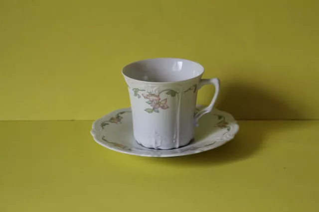 Tirschenreuth Baronesse Yvonne Kaffeetasse mit Untertasse Tasse Untere Gedeck