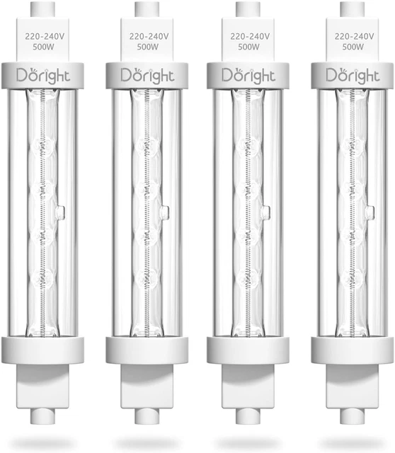 DoRight Heat Lamps 500W 240V Gantry Lights Jacketed Food Lamp, 118mm R7S Halogen