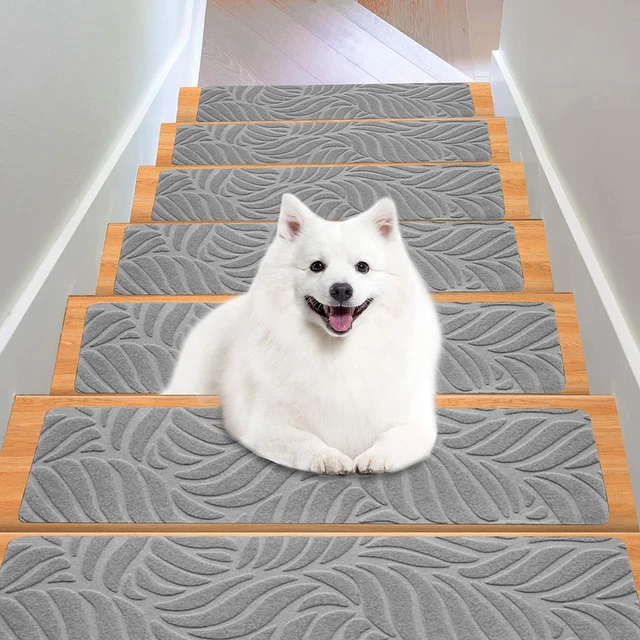 Stair Treads for Wooden Steps -Non-Slip Carpet Stair Treads ，Machine Washable St