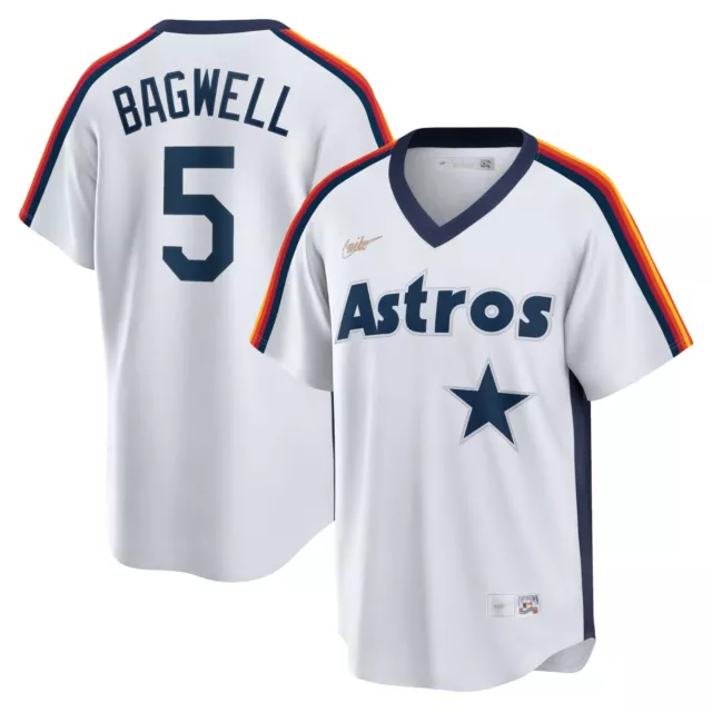 MLB Men's Houston Astros Jeff Bagwell White Player Jersey
