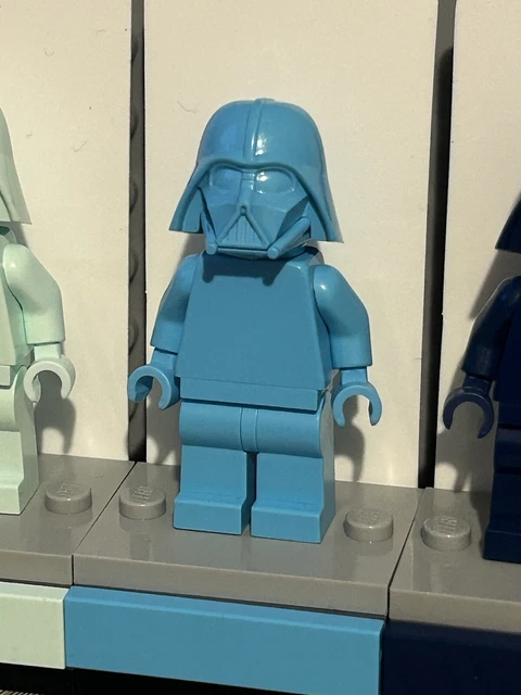 LEGO X3 DARTH Vader Prototype Monochrome Minifigure Light Aqua Azure ...