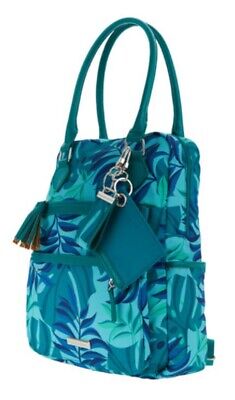 Samantha Brown To-Go Convertible Crossbody BACKPACK  RFID-Tropical PALM LEAF