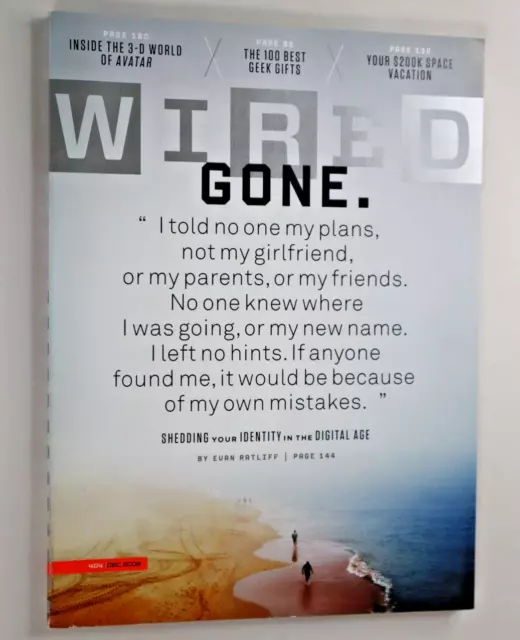 Wired Magazine - December 2009 - Gone. Shedding your Identity in the Digital Age