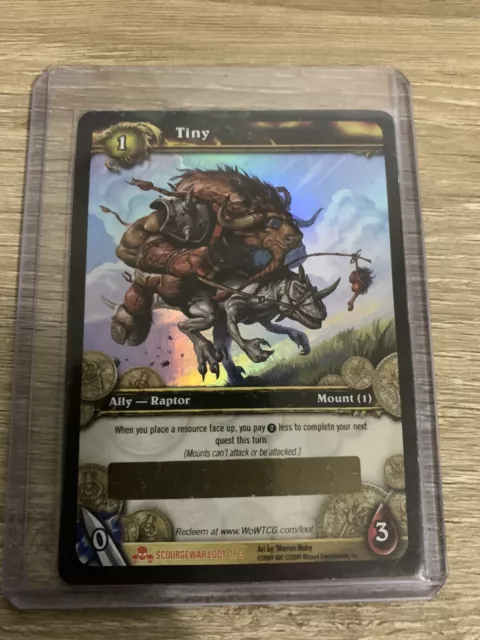 World of Warcraft WOW TCG Tiny Loot Card Unscratched