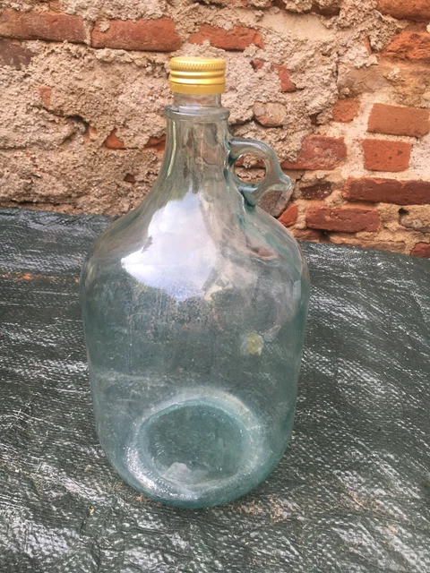 Ancienne Bouteille à Stériliser L'IDÉALE 1L Verre Vert Bouchon Porcelaine