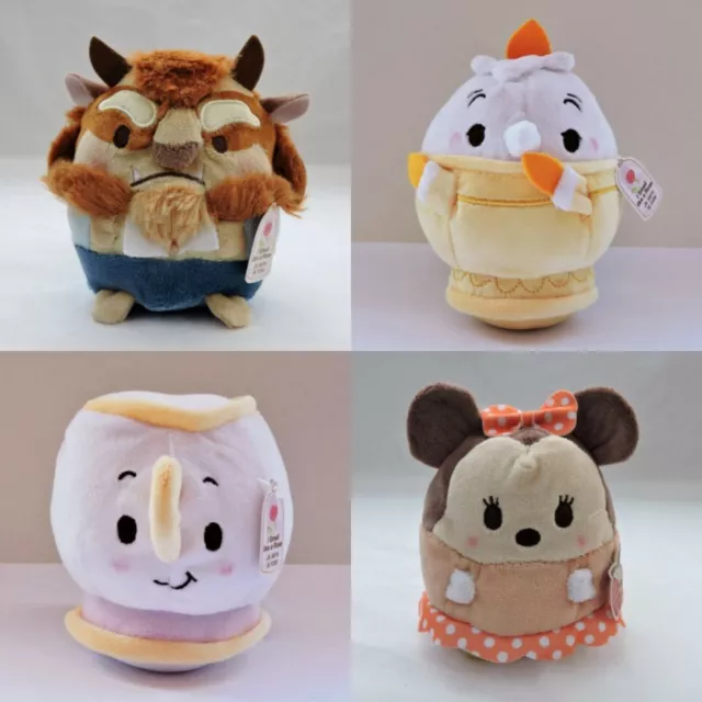 DISNEY STORE UFUFY Plush Soft Toy Beast Minnie Mouse Chip Lumiere. NEW 9.99 PicClick UK