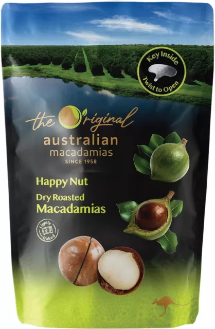 Freedom Fresh Australia Happy Nut Dry Roasted Macadamias 225gFreedom Fresh