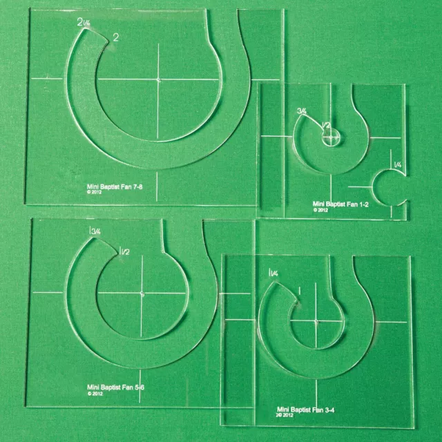 Regla Plantilla Para Acolchado Expansión Paquete Set De 4 Máquinas Coser #MBF-04 2