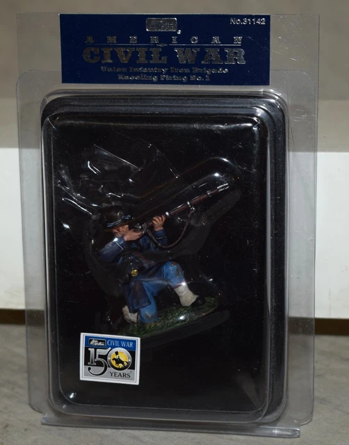Britains 31142 American Civil War Union Infantry Iron Brigade Kneeling Firing #1 Britains 31142 American Civil War Union Infantry Iron Brigade Kneeling Firing #1