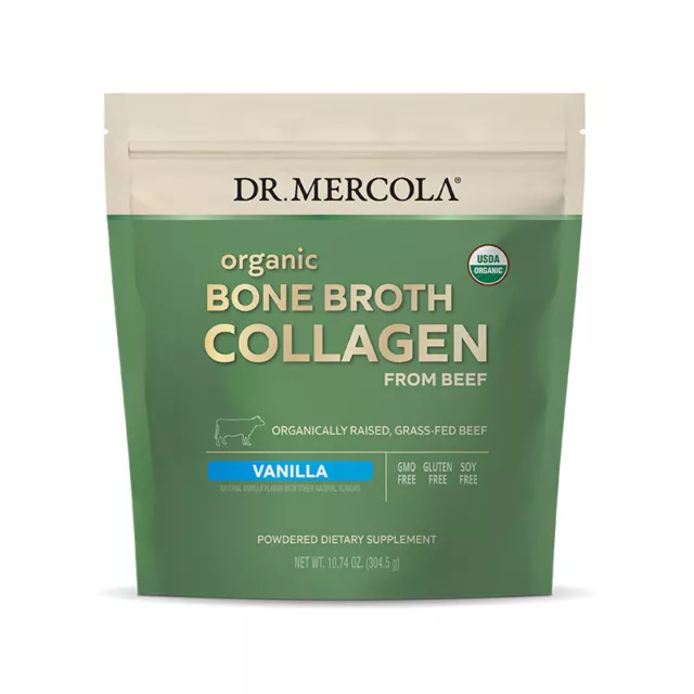 Organic Bone Broth Collagen Powder - Vanilla  10.74 Ounces