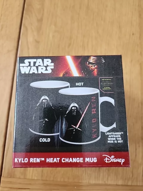 Kylo Ren Heat Change Mug Star Wars Force Awakens Changing Lightsaber 300ml Cup !