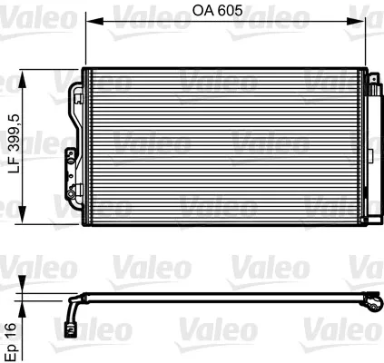 VALEO Klimakondensator (814191) für BMW 3 1 4 2 I8 I3 | Klimakühler,