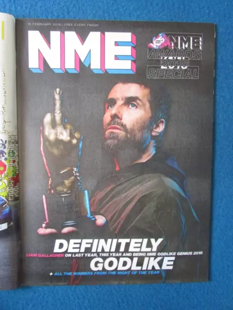 NME Magazine February 2018 LIAM GALLAGHER OASIS NEW MUSICAL EXPRESS