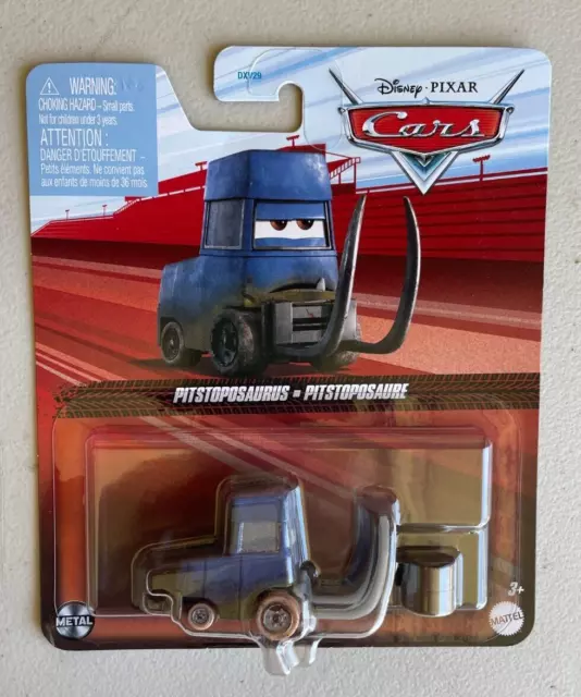 DISNEY PIXAR CARS Pitstoposaurus 2024 Diecast NEW Clear Red Card Buy 2