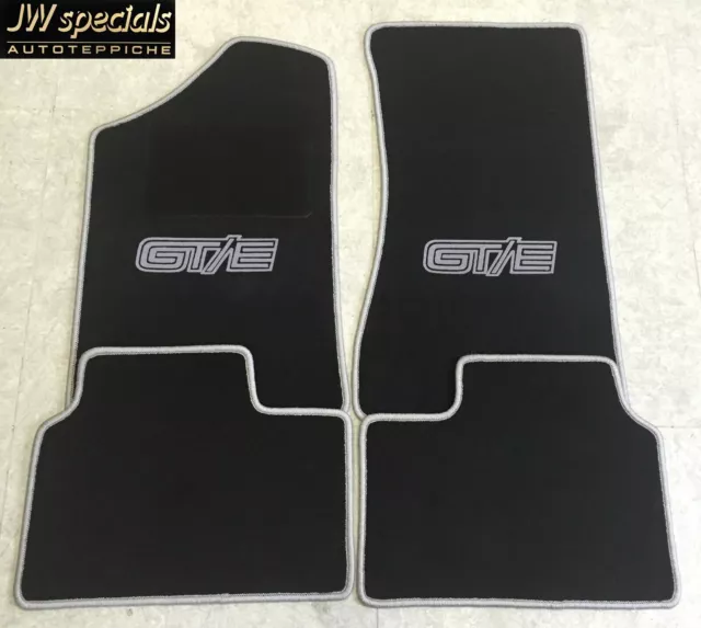 Alfombras Alfombrillas para Opel Manta B Coupé cc Gt / E Negro Plata Nueva