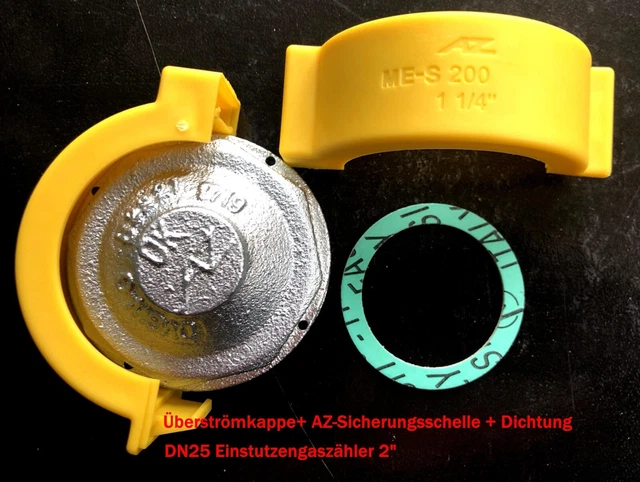 Gaszähler-Dichtung DN25 Für G4/G6-Einstutzenzähler – HTB-beständig, DVGW-geprüft, 55 Mm Durchmesser – Für Sichere Gasinstallationen