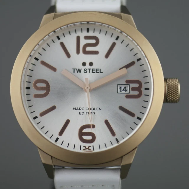TW STEEL MARC Coblen Edition wrist watch with silver dial and